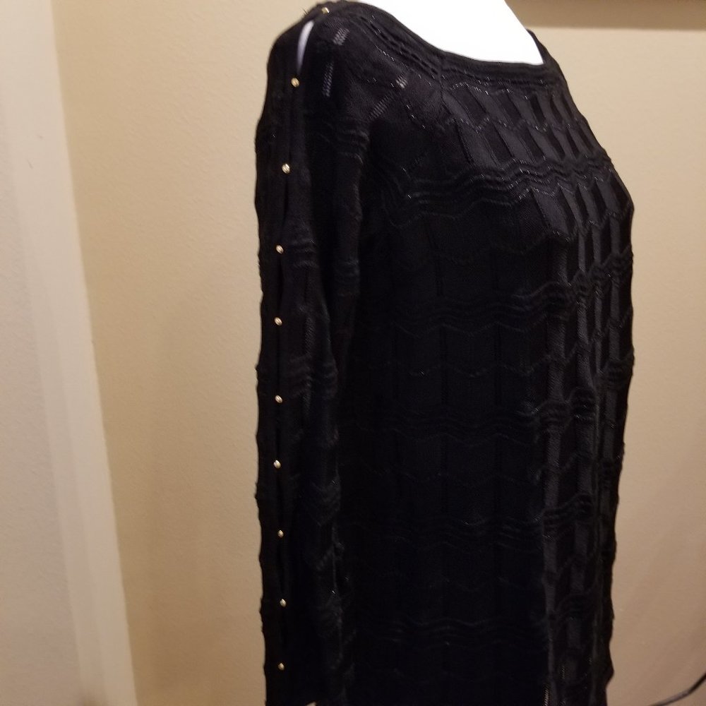 New White House Black Mkt Black Lace Gold Sweater - Picture 6 of 14